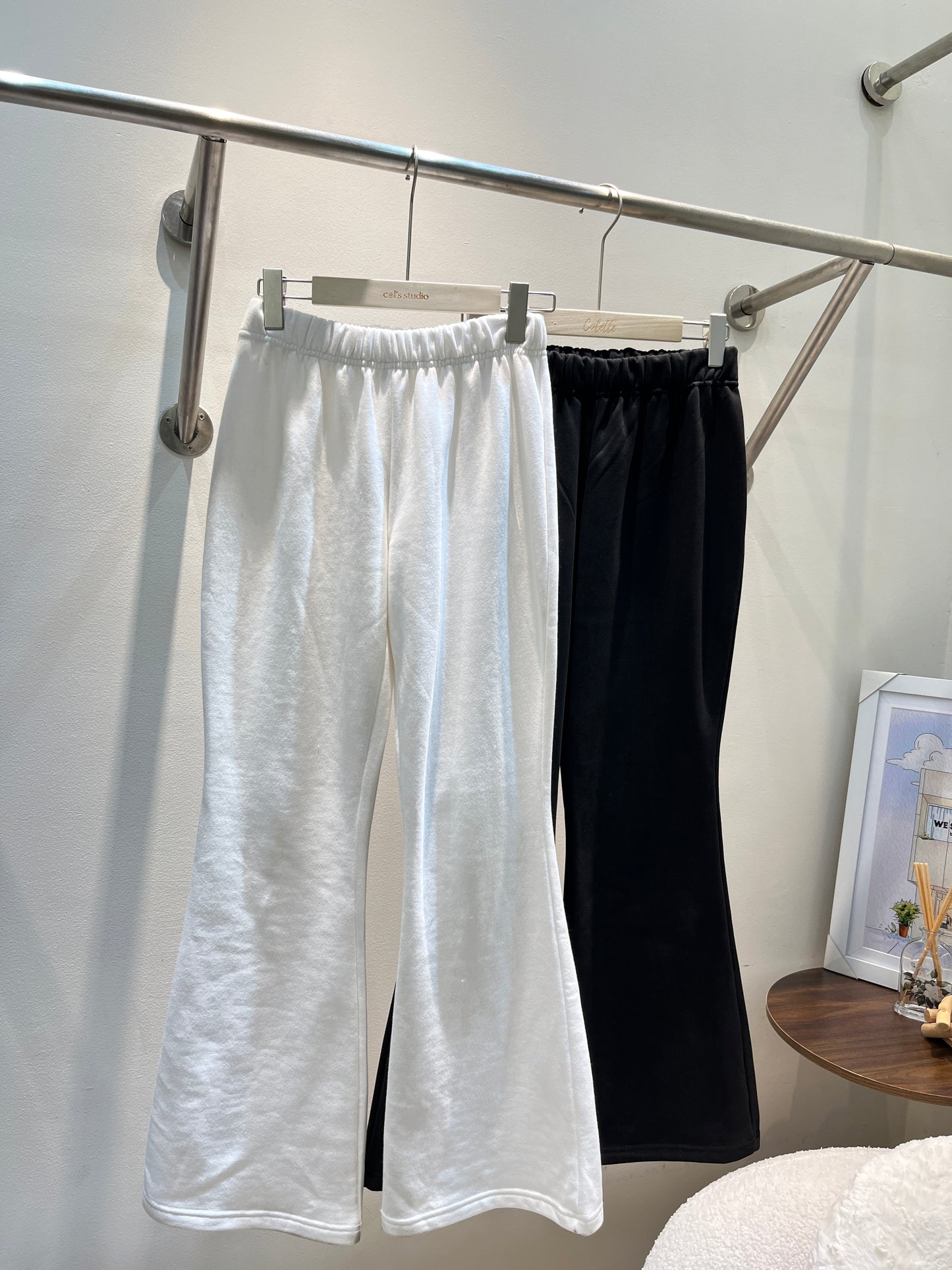 Flared basic sweatpants