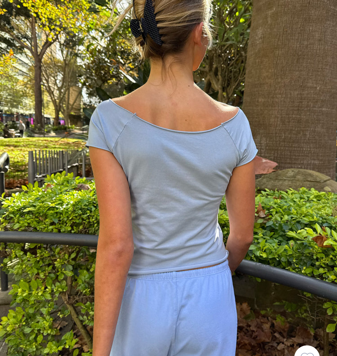BRANDY Bonnie Top - Sky Blue