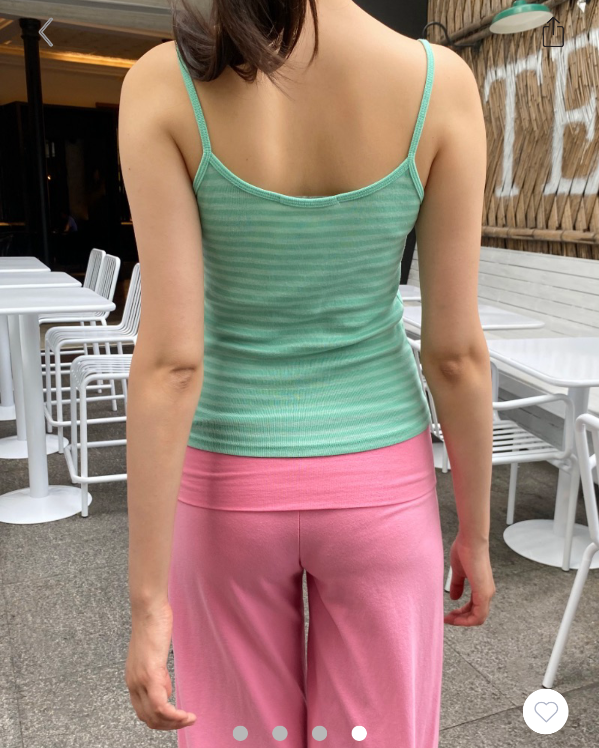 BRANDY Skylar Striped Tank - Green