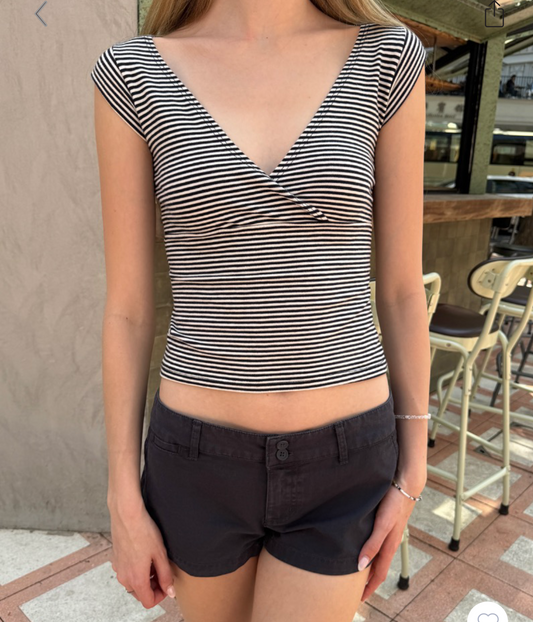 BRANDY Amara Tank - Black White