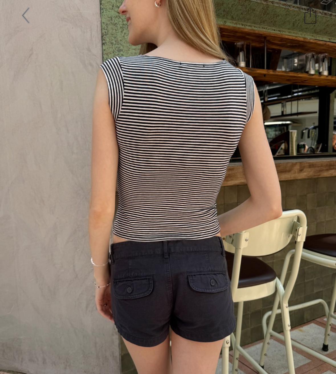 BRANDY Amara Tank - Black White