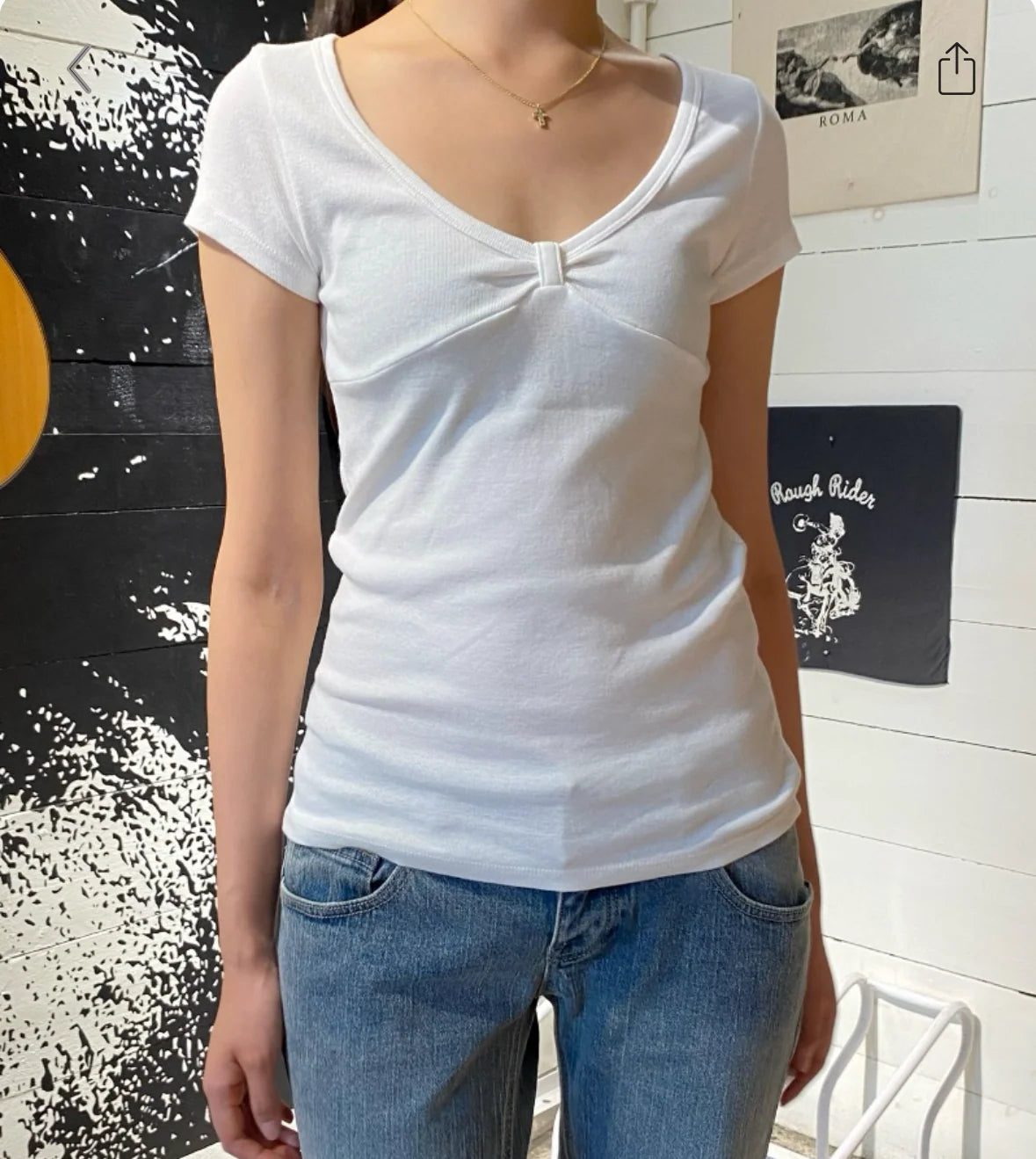 BRANDY Amara BOW TOP  -WHITE