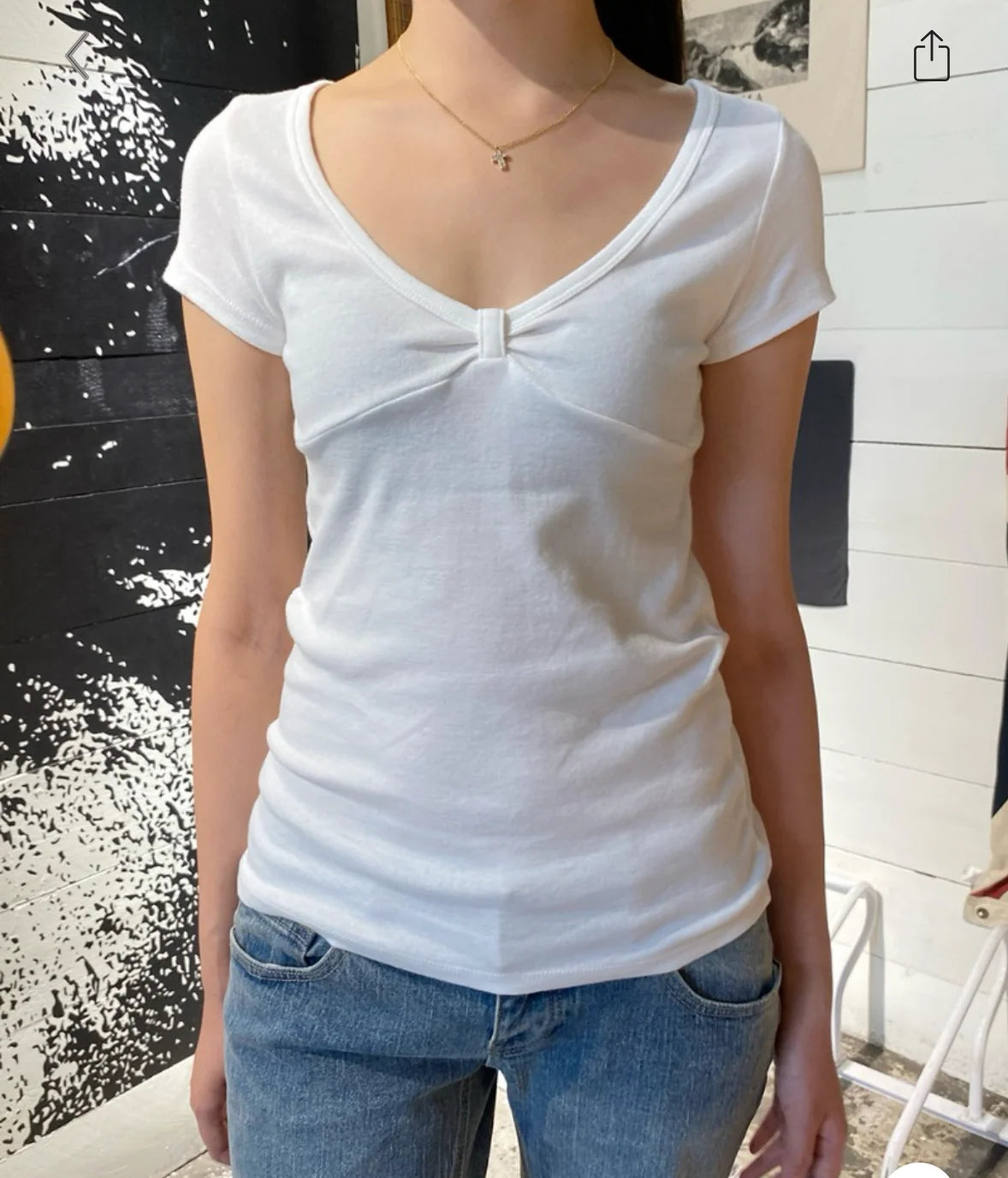 BRANDY Amara BOW TOP  -WHITE