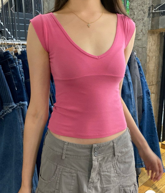 BRANDY Amara Tank - Rose Red