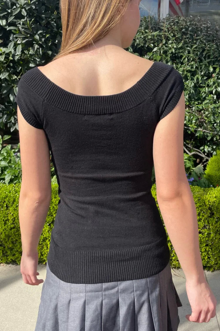 BRANDY Ginny Top - Black