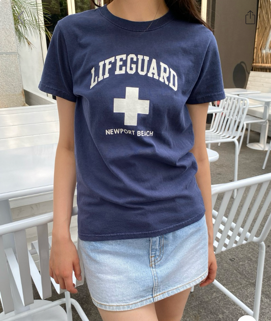 BRANDY Chloe Lifeguard Newport Beach Top - Navy