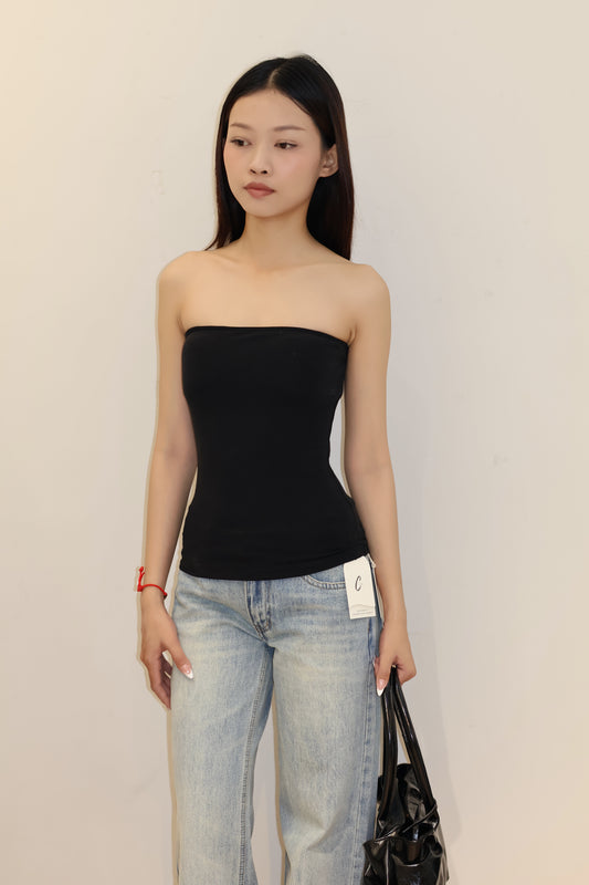 PADDED LONG TUBE TOP