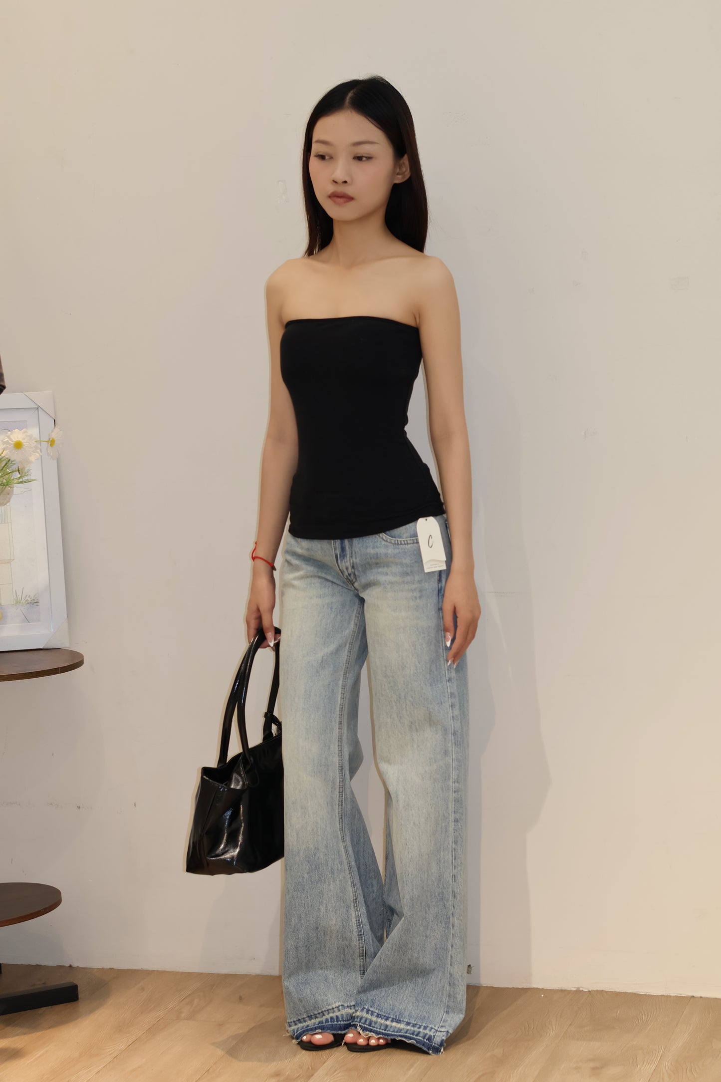 PADDED LONG TUBE TOP