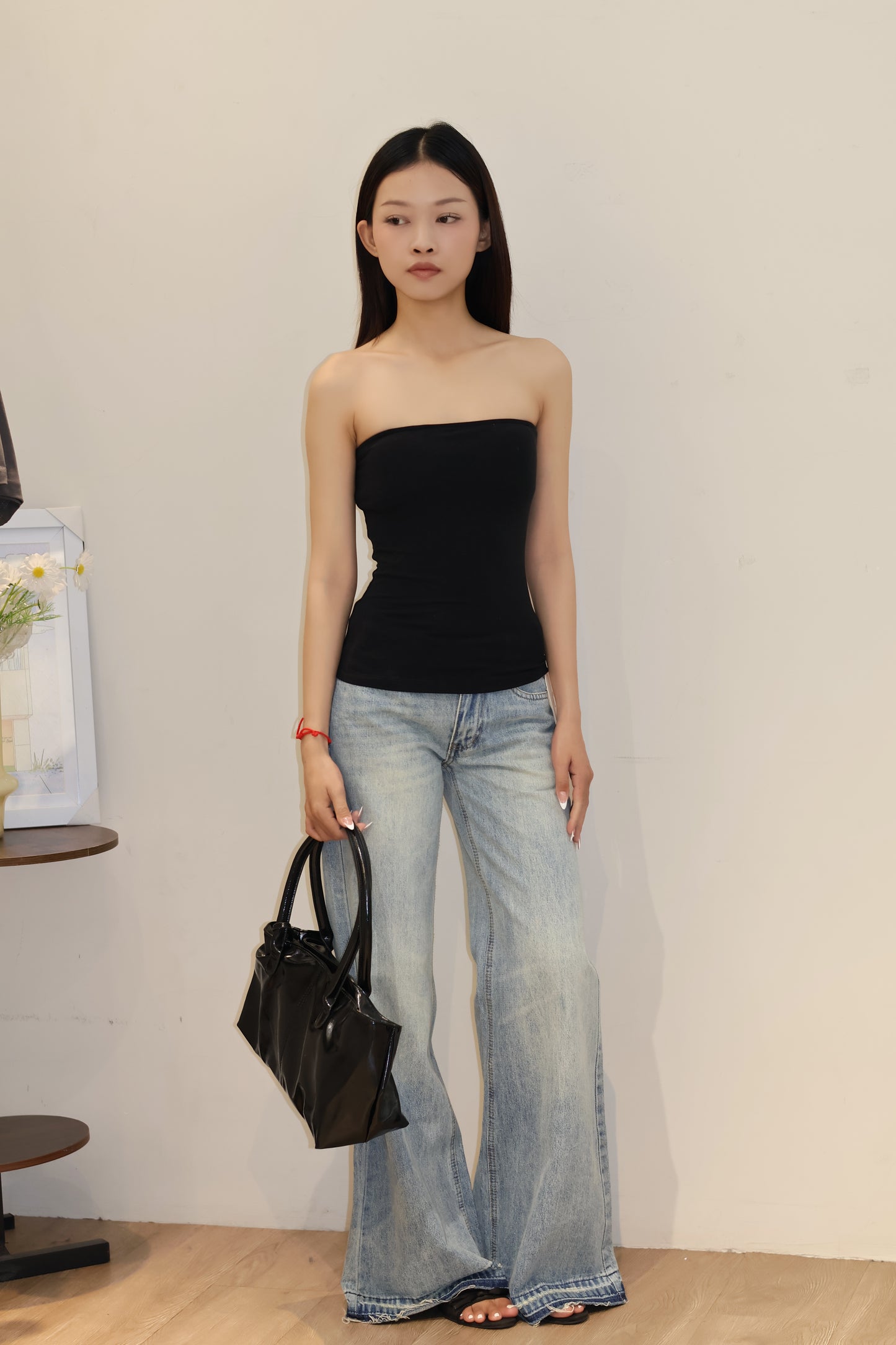 PADDED LONG TUBE TOP