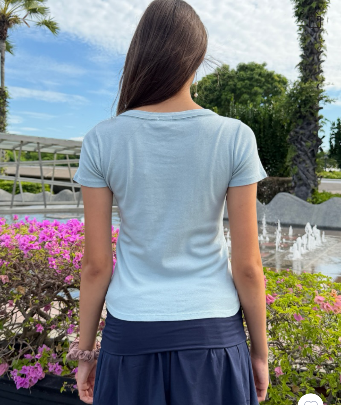 BRANDY Hailie Top - Light Blue