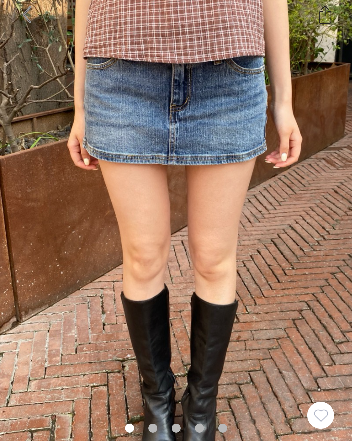 BRANDY Malia Mini Denim Skirt