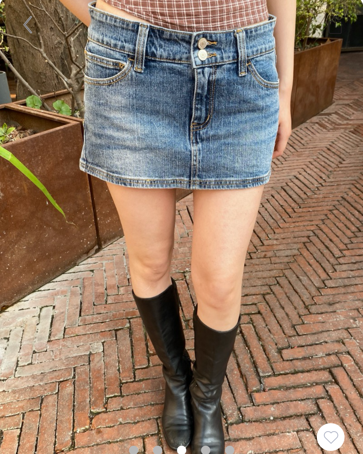 BRANDY Malia Mini Denim Skirt
