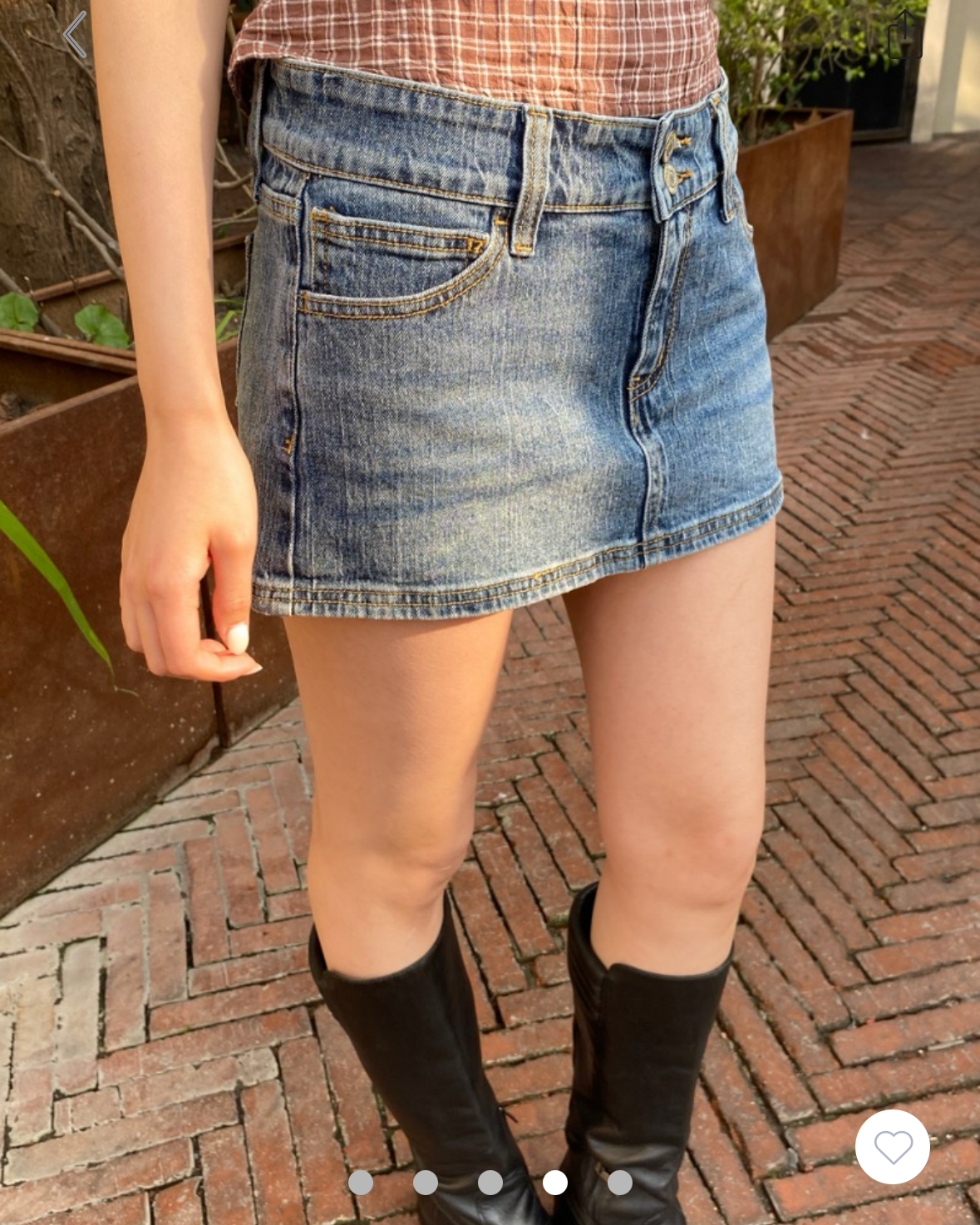 BRANDY Malia Mini Denim Skirt