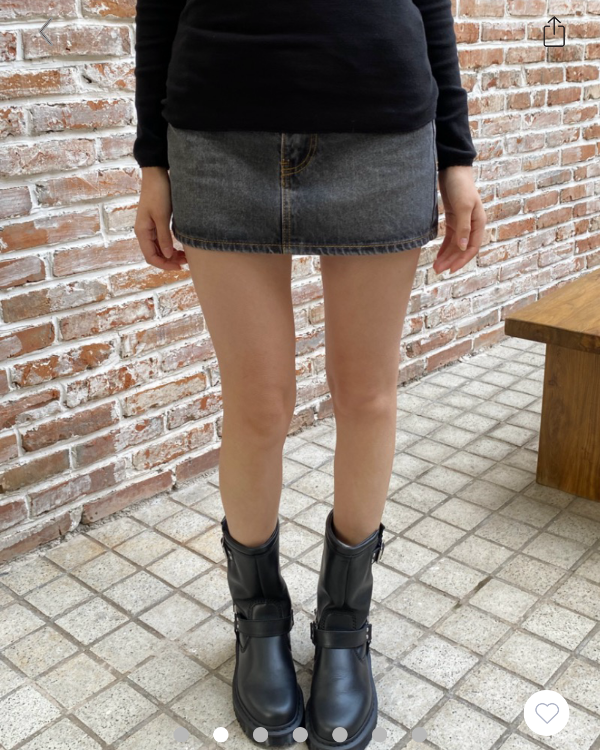 BRANDY Malia Denim Mini Skirt