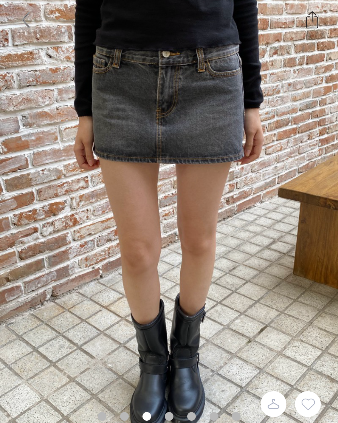 BRANDY Malia Denim Mini Skirt
