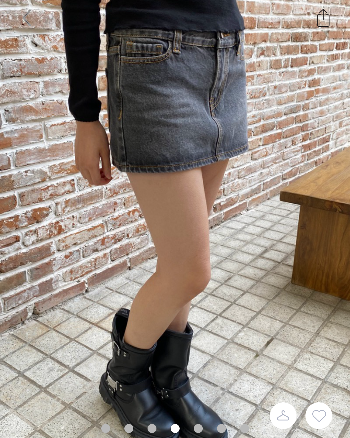 BRANDY Malia Denim Mini Skirt