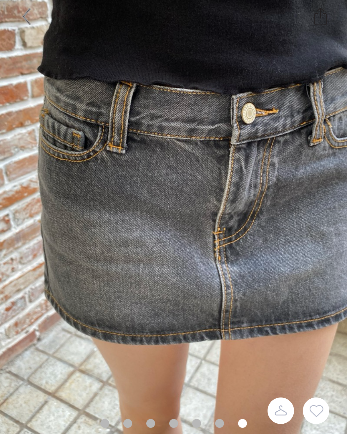BRANDY Malia Denim Mini Skirt