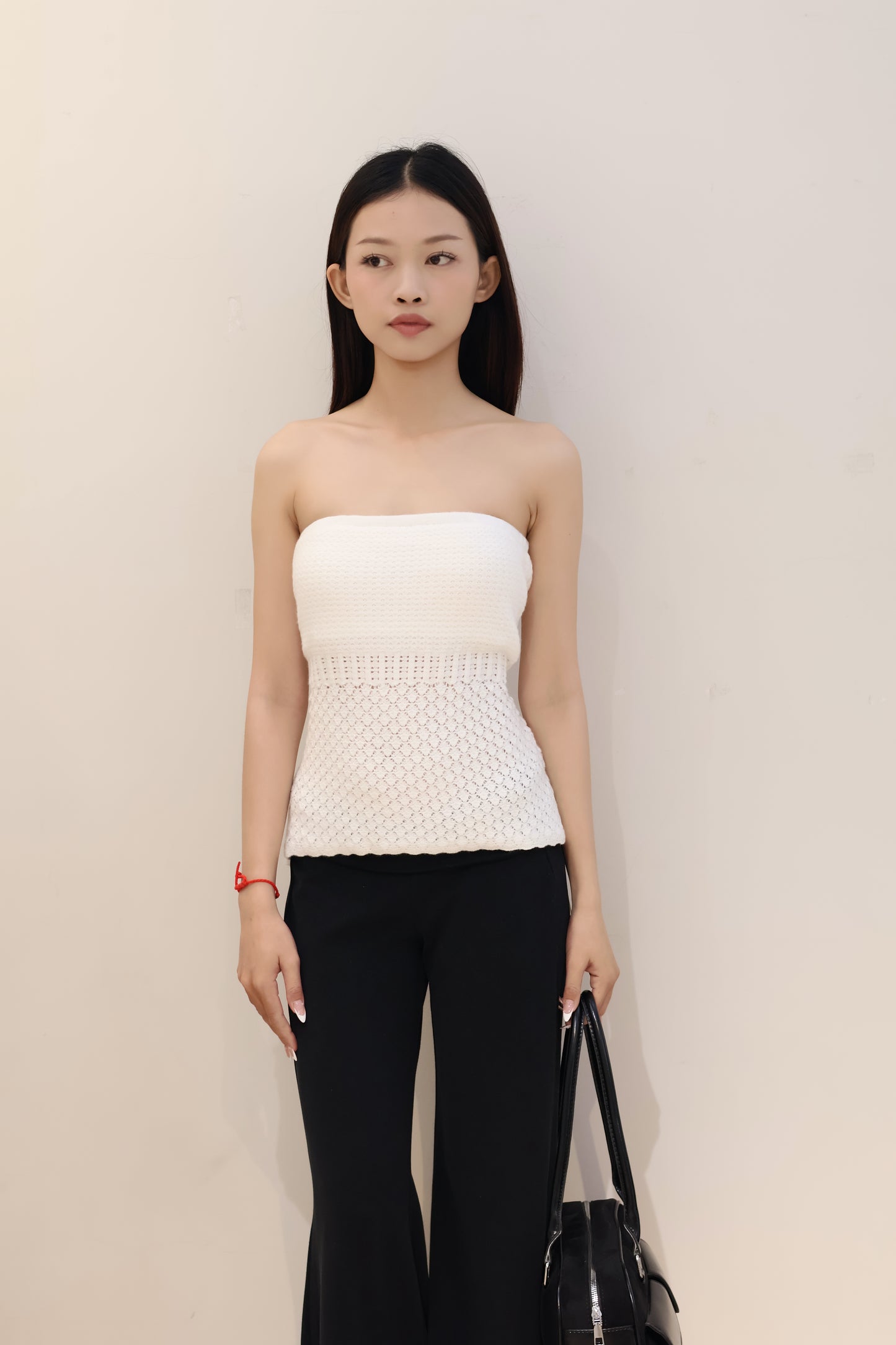 Crochet flowy tube top