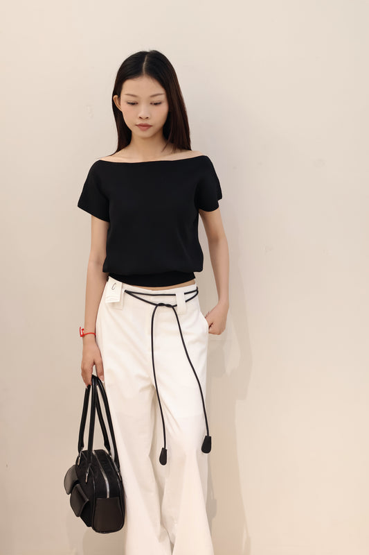 Minimal off shoulder top