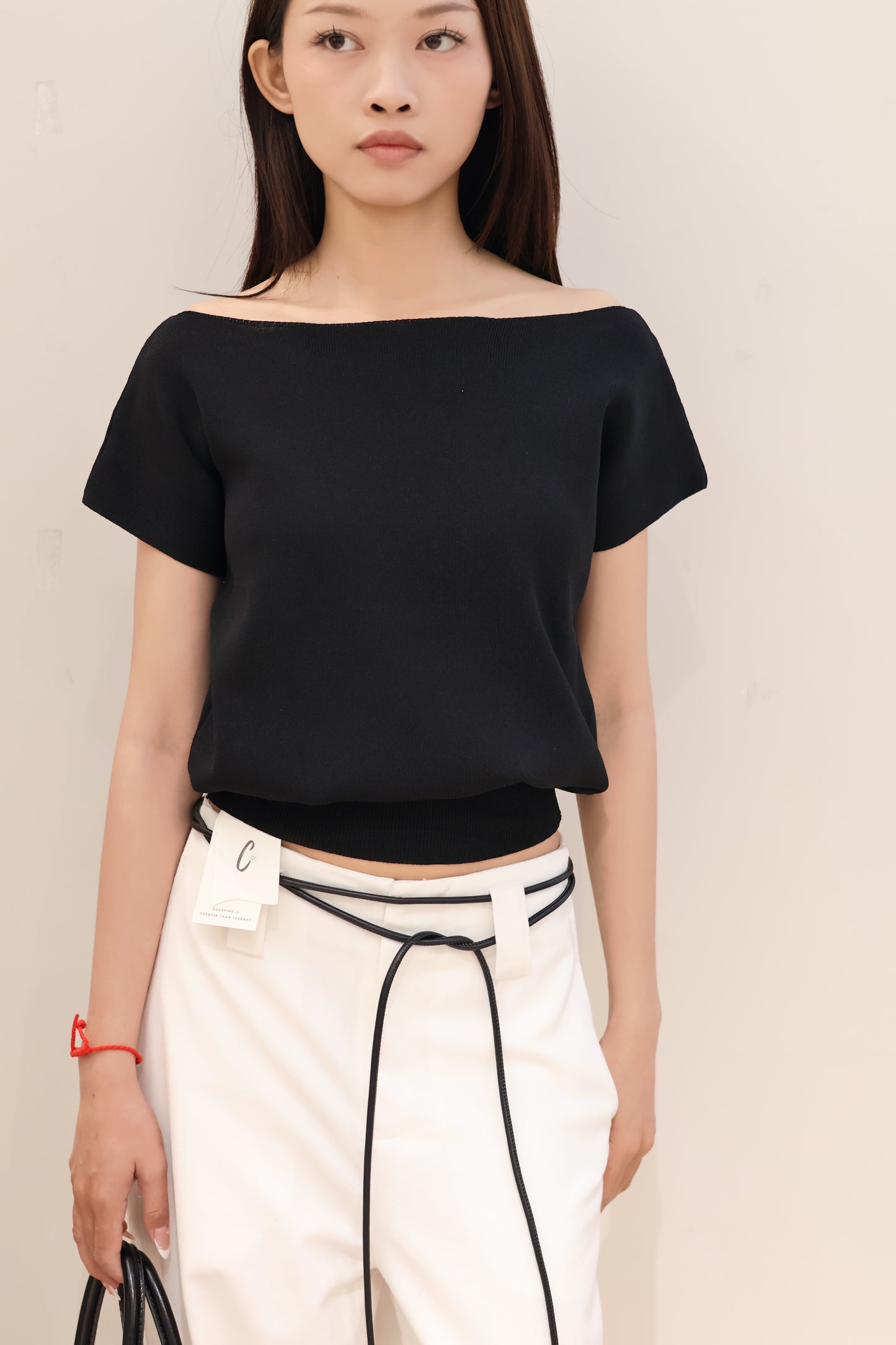 Minimal off shoulder top