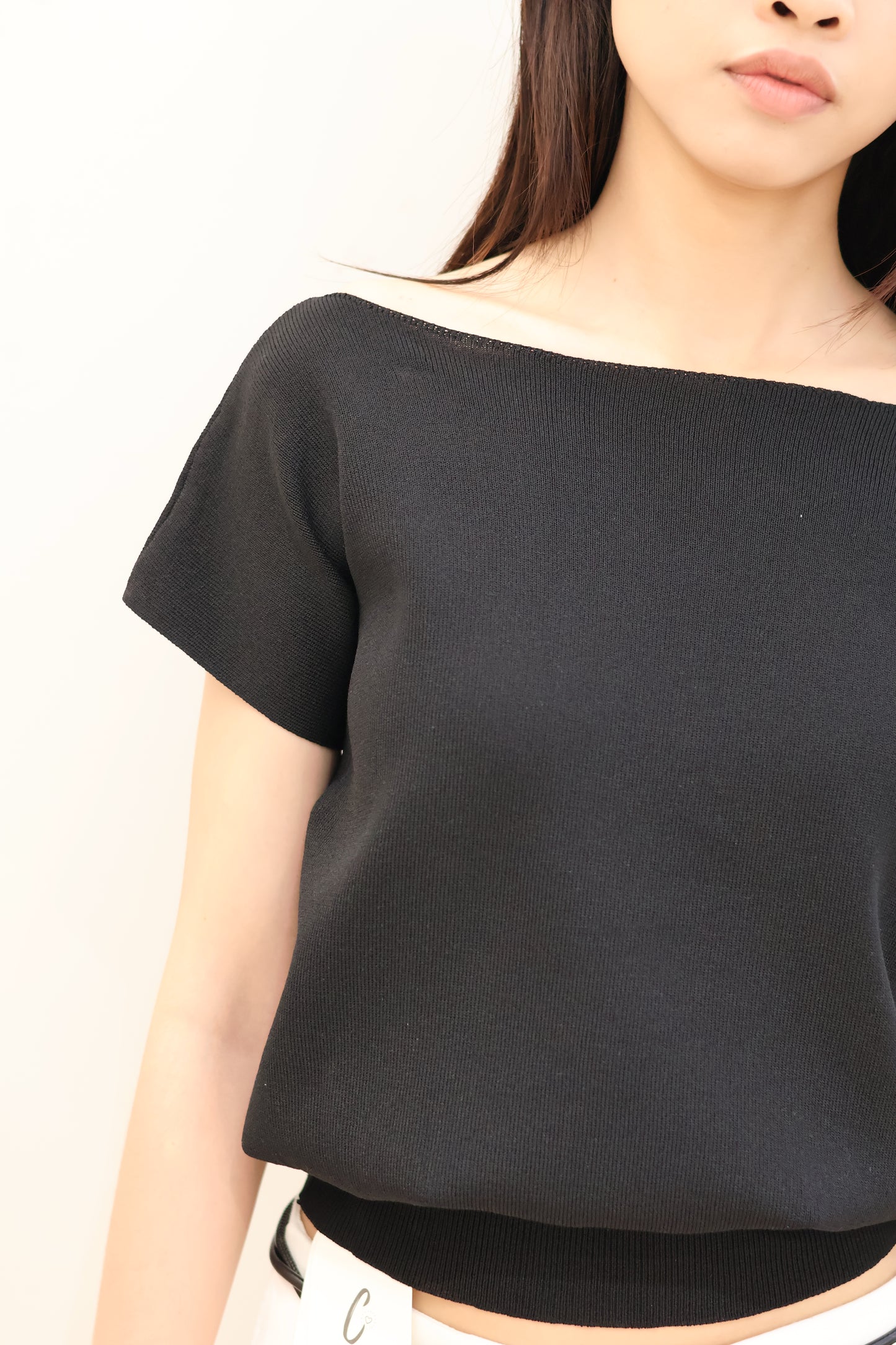 Minimal off shoulder top