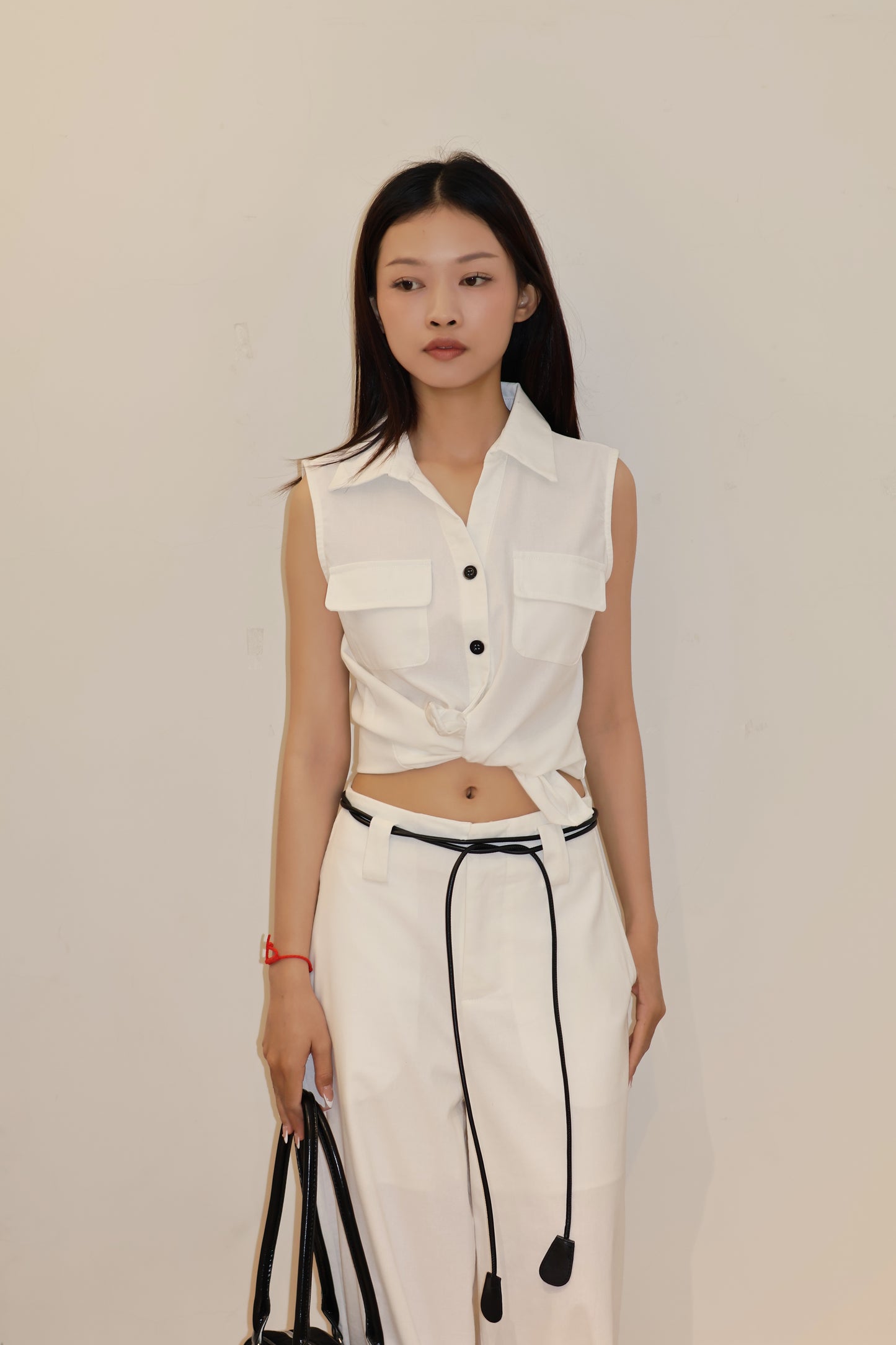LINEN BUTTONS VEST