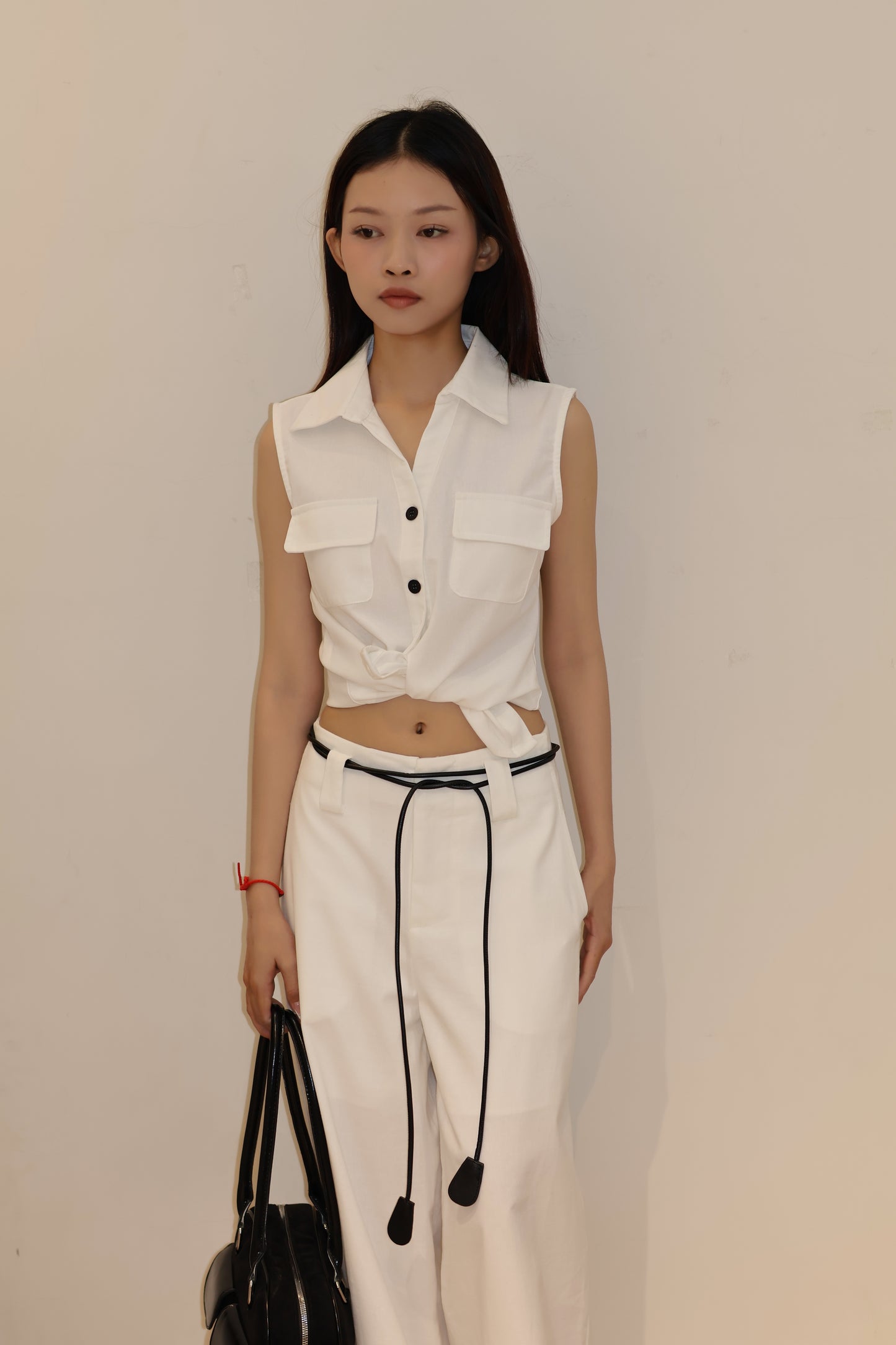 LINEN BUTTONS VEST