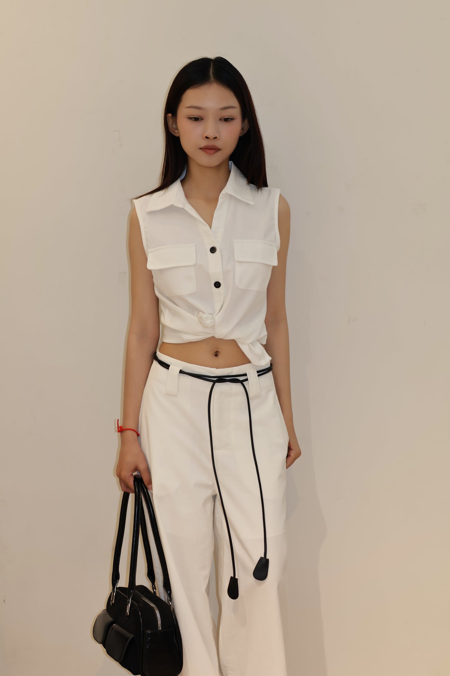 LINEN BUTTONS VEST