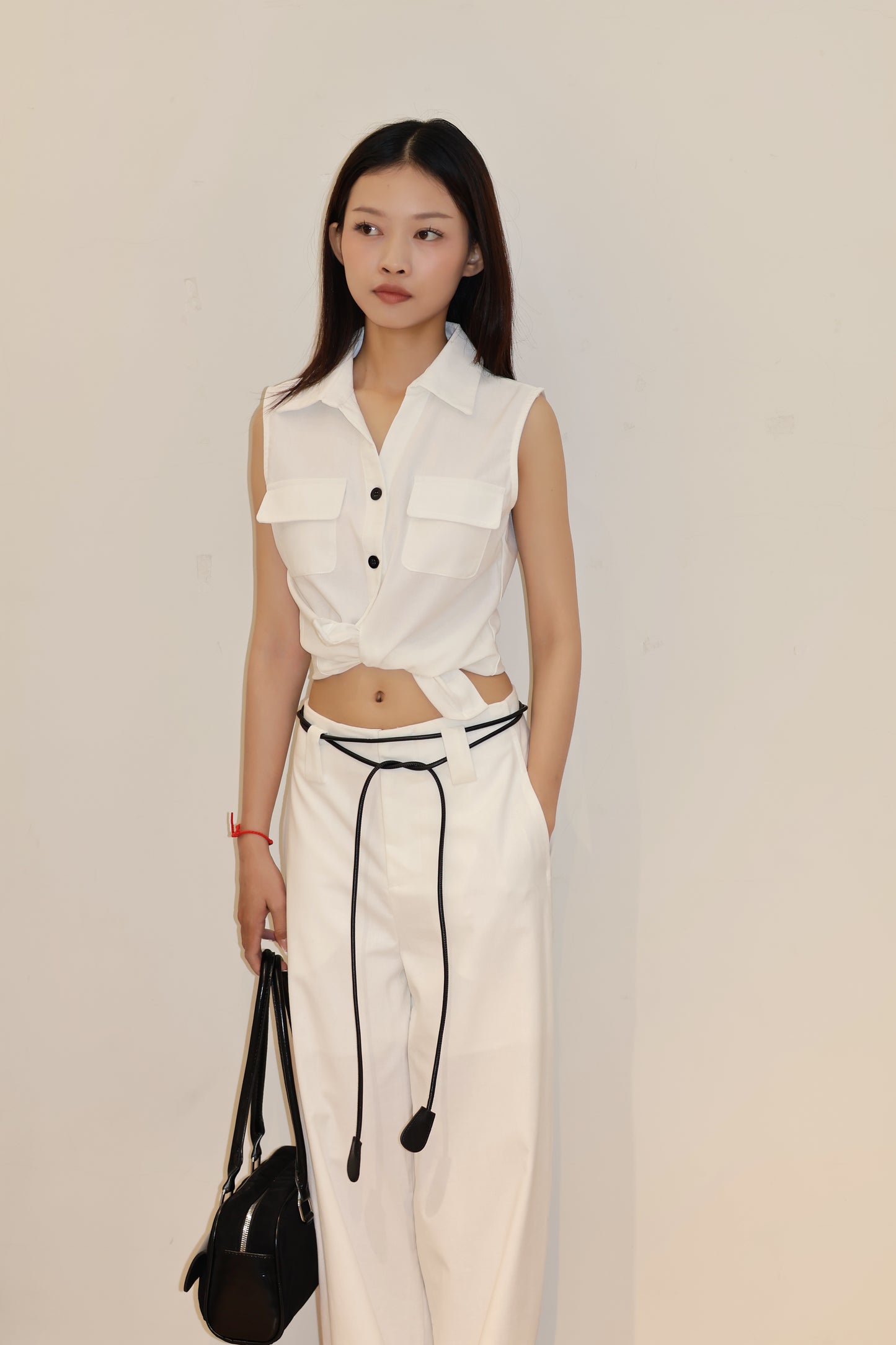 LINEN BUTTONS VEST