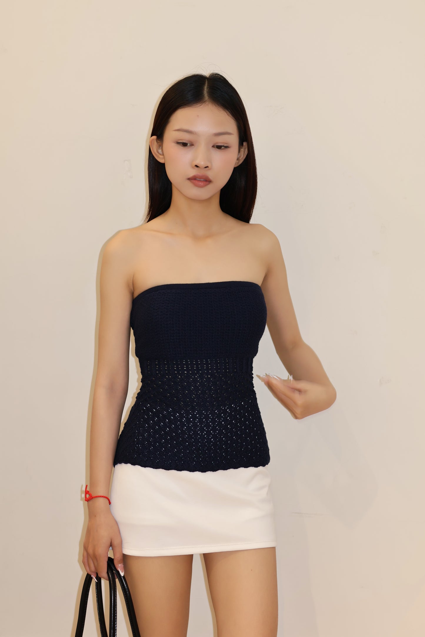 Crochet flowy tube top