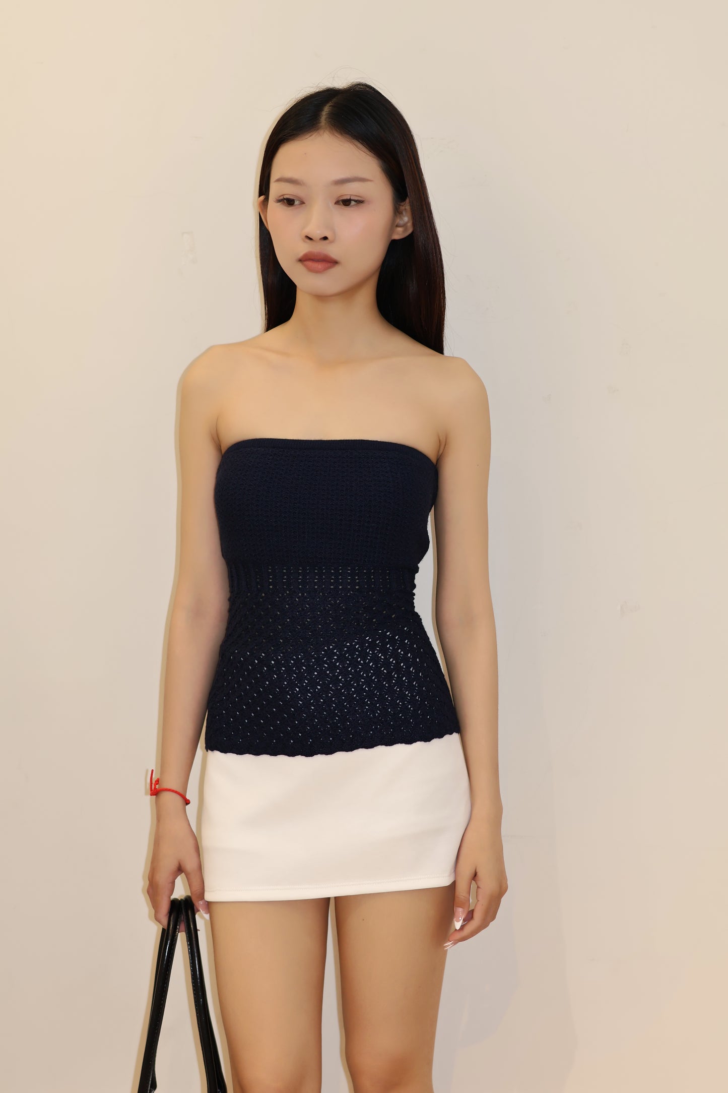 Crochet flowy tube top