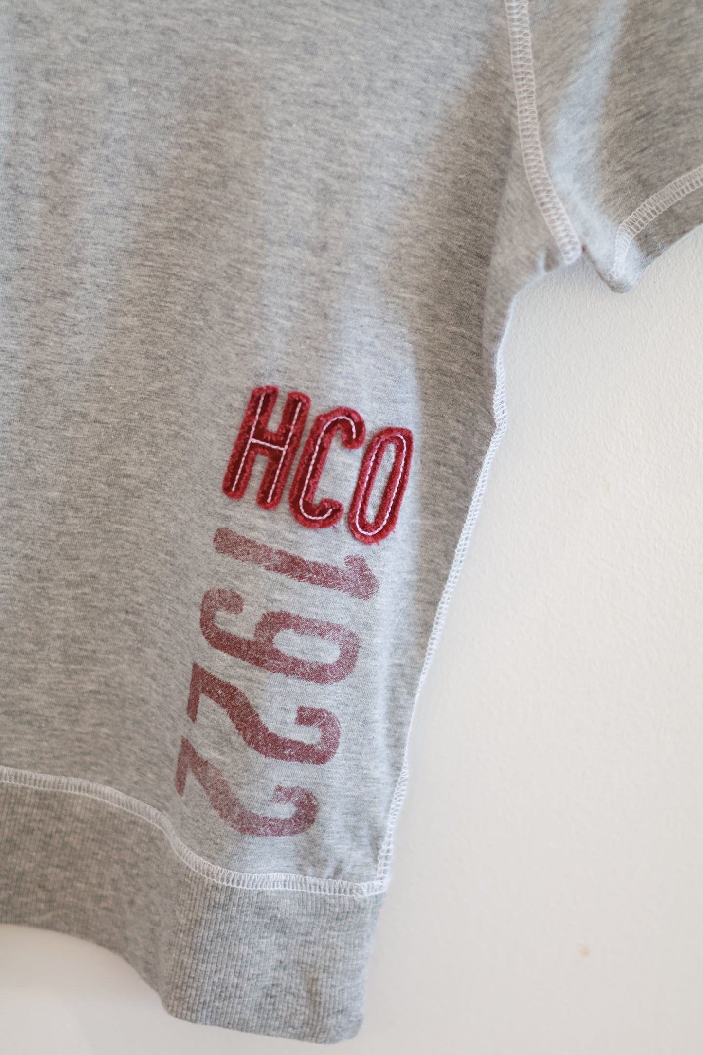 HOLLISTER Grey Logo Baby Tee