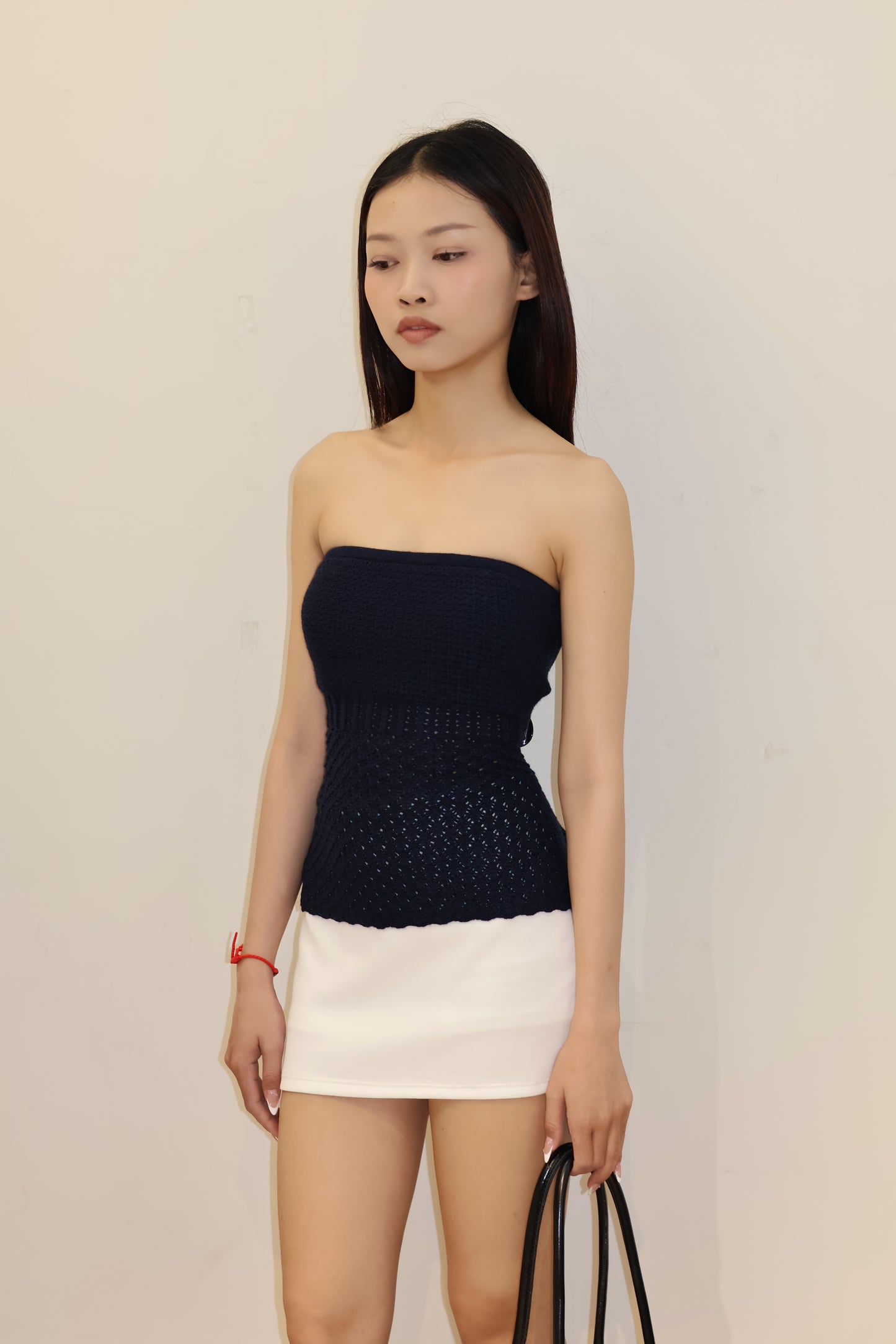Crochet flowy tube top
