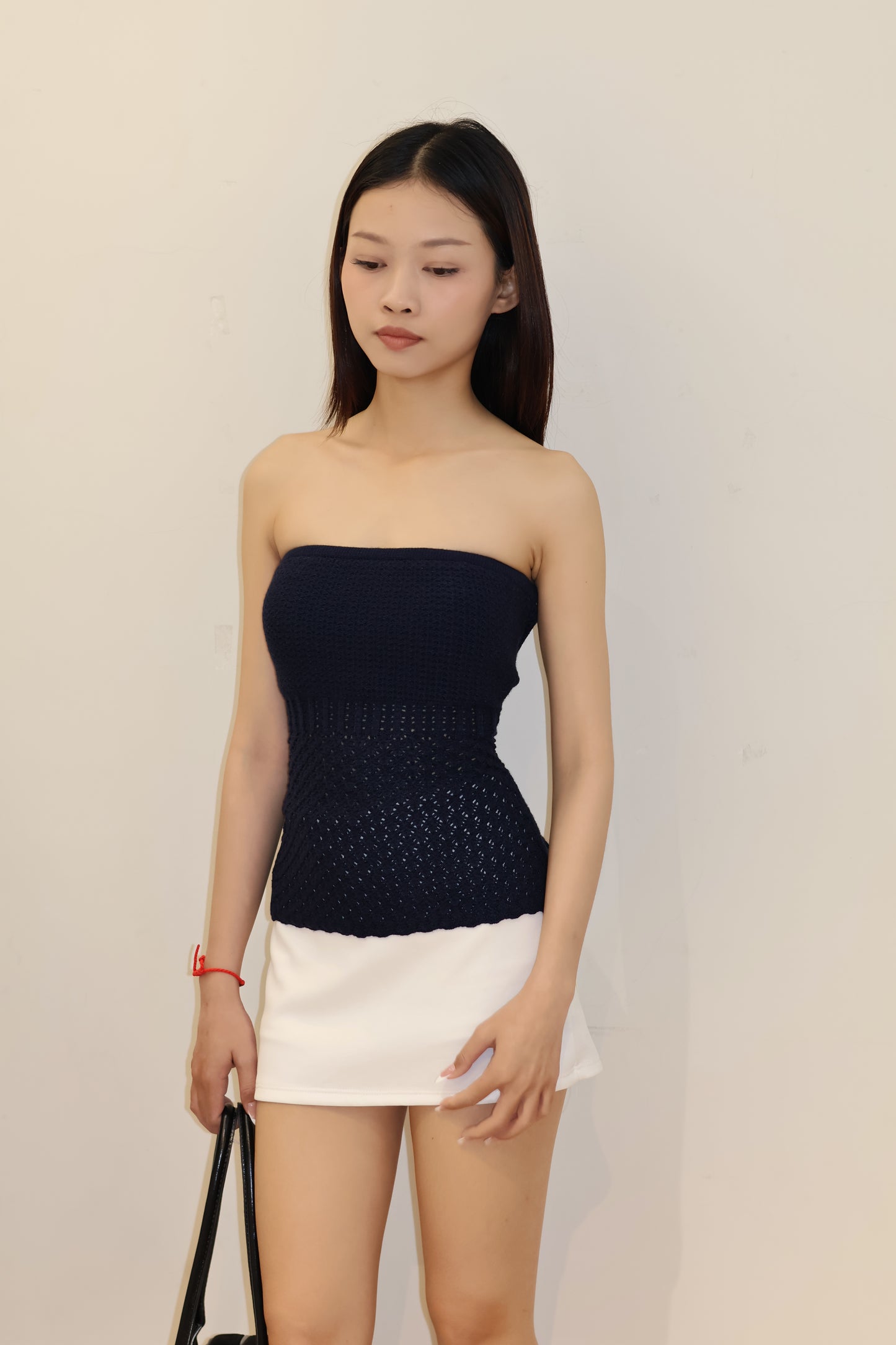 Crochet flowy tube top