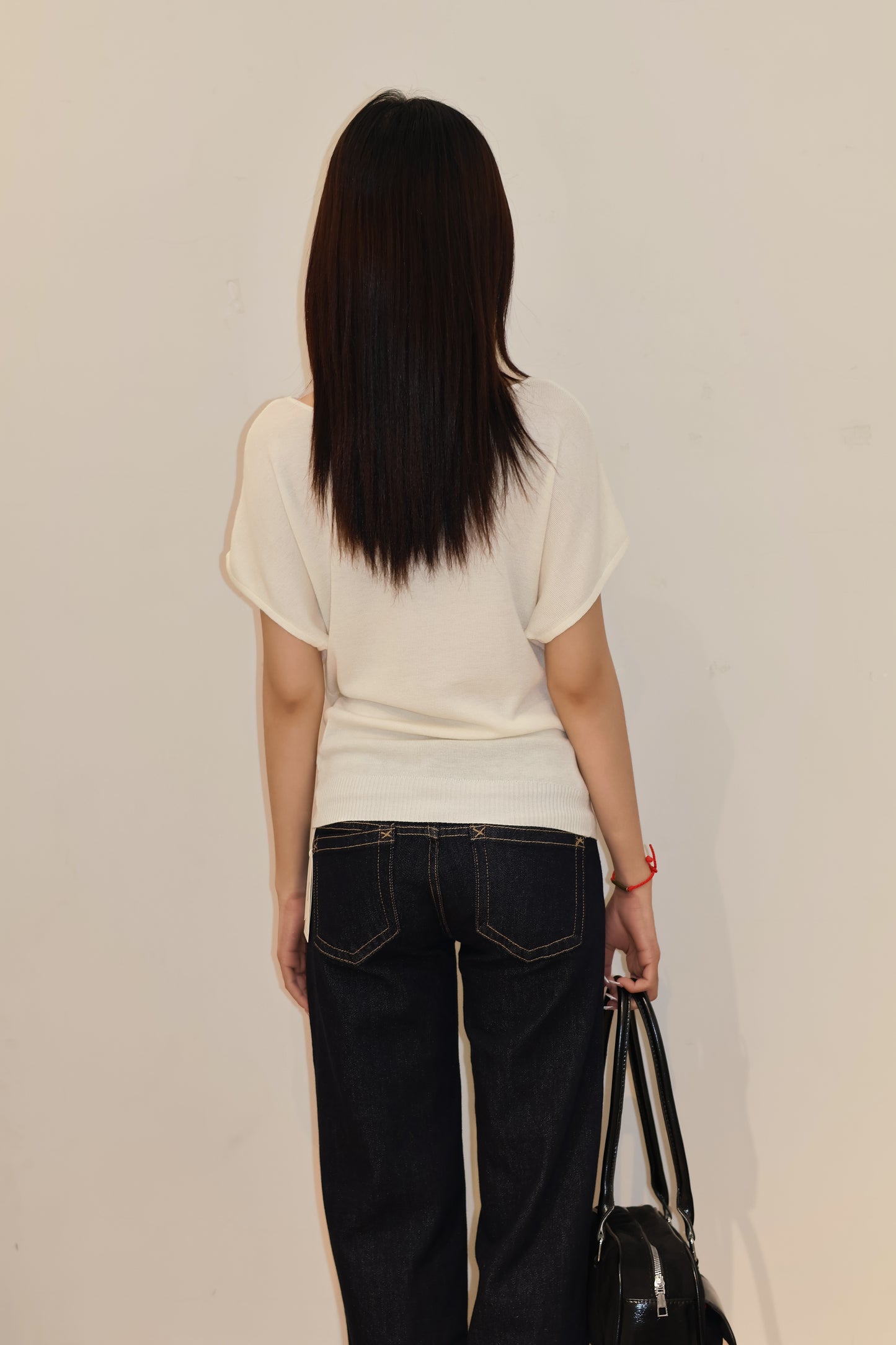 Short sleeve basic half shoulder