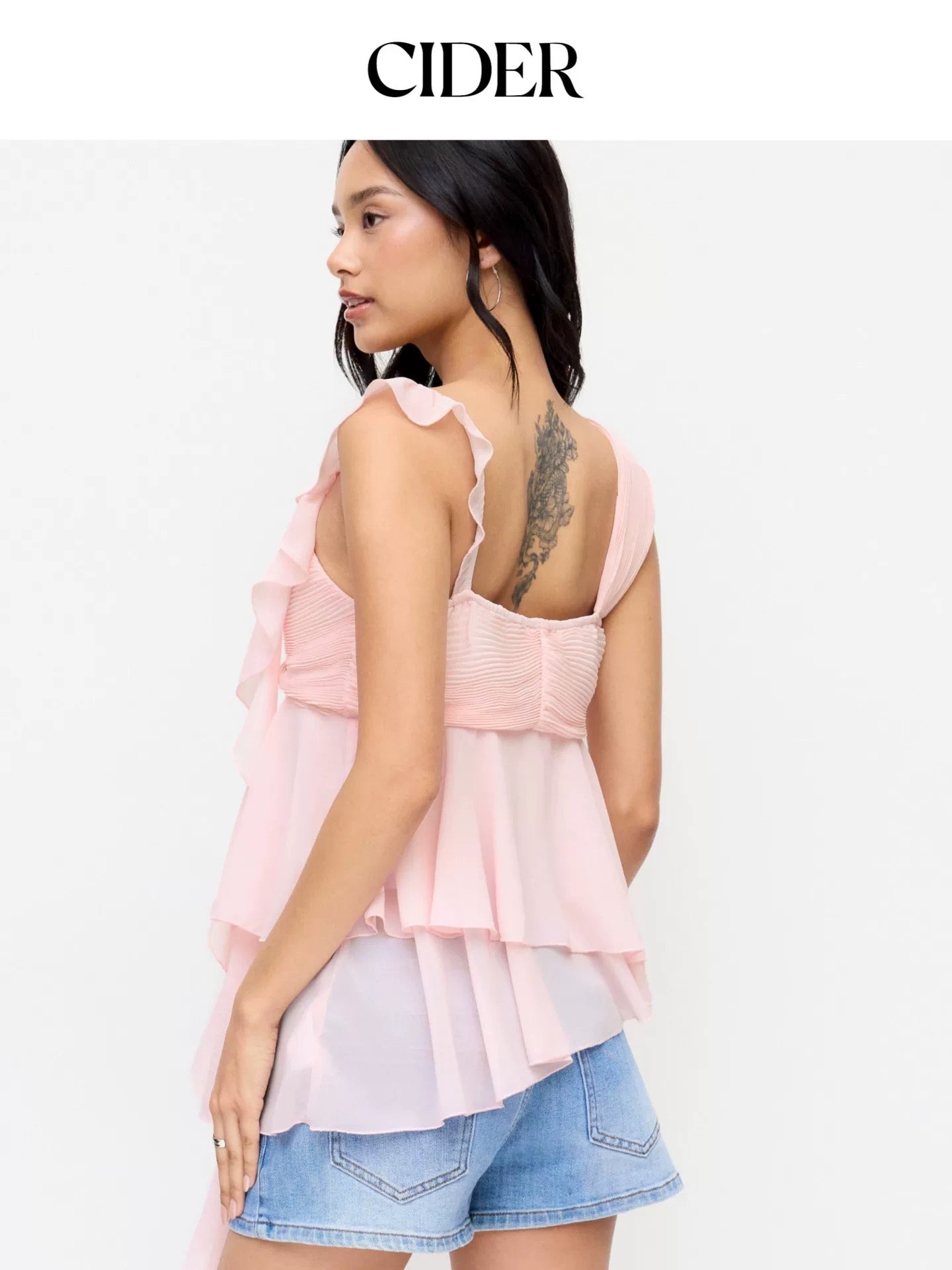 CIDER CHIFFON LAYERED TOP