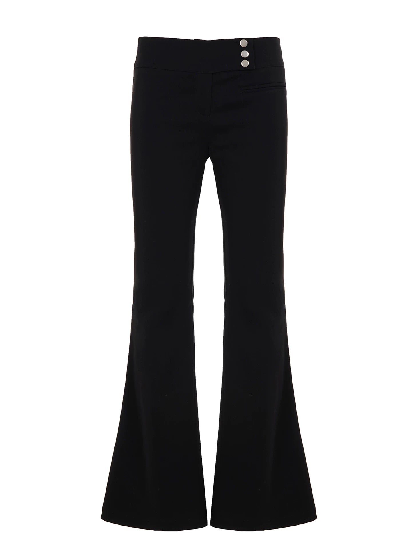 SIDE BUTTONS FLARED TROUSERS