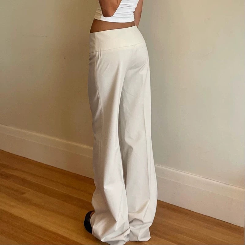 SIDE BUCKLE FLATED TROUSERS
