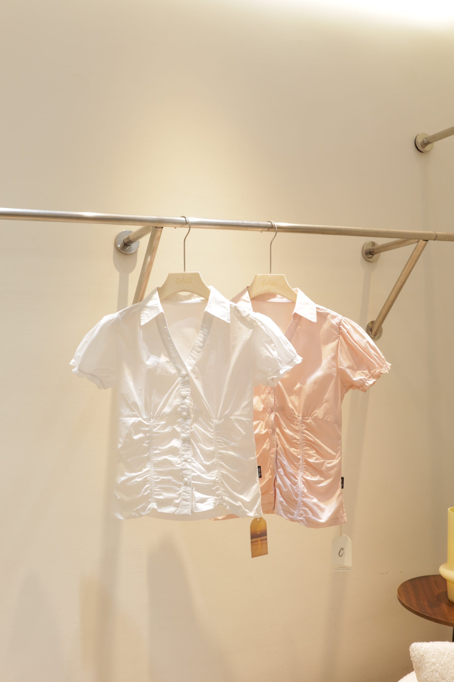 Runched detailed blouse