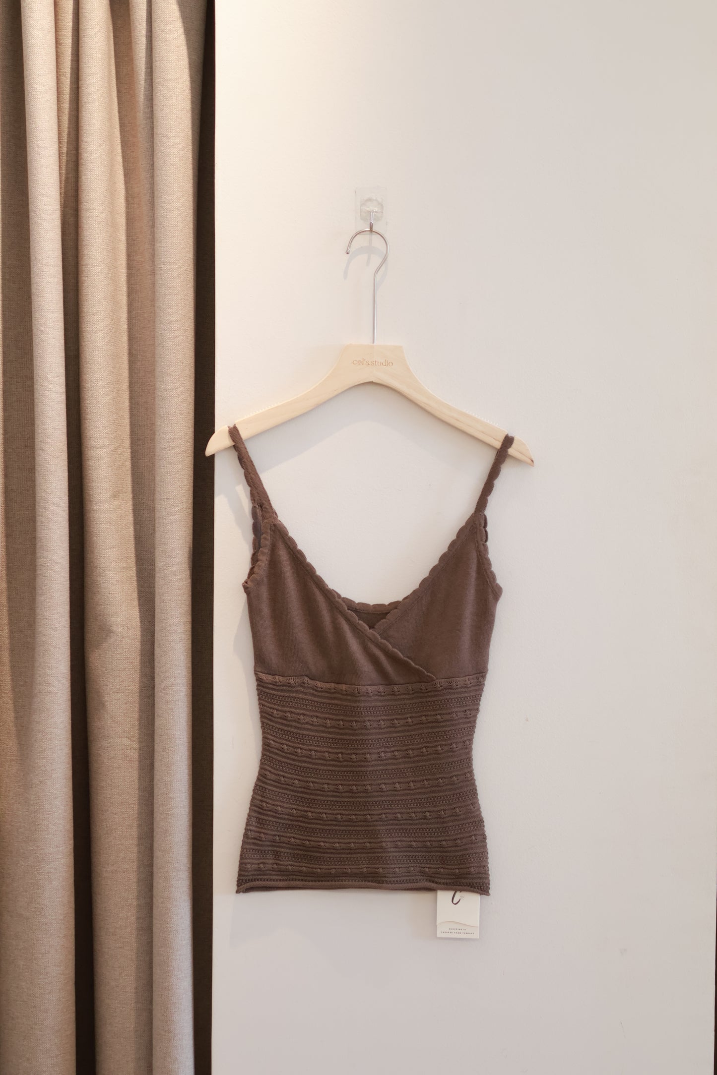 AUD Ruched Cami KNITTED TANK
