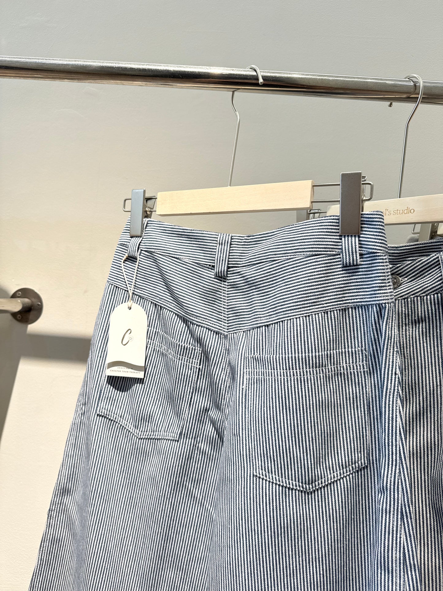 Striped black bottom