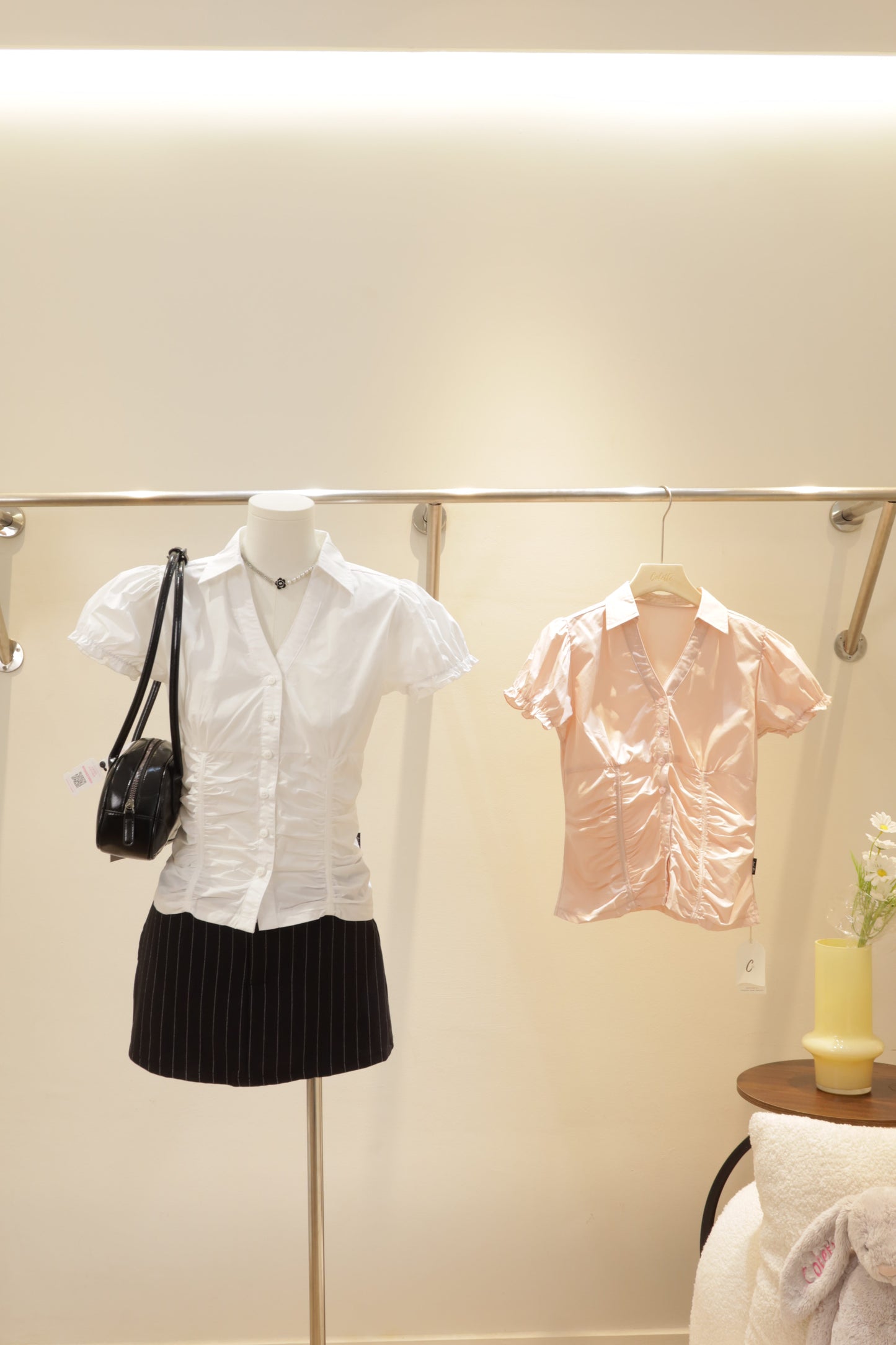 Runched detailed blouse