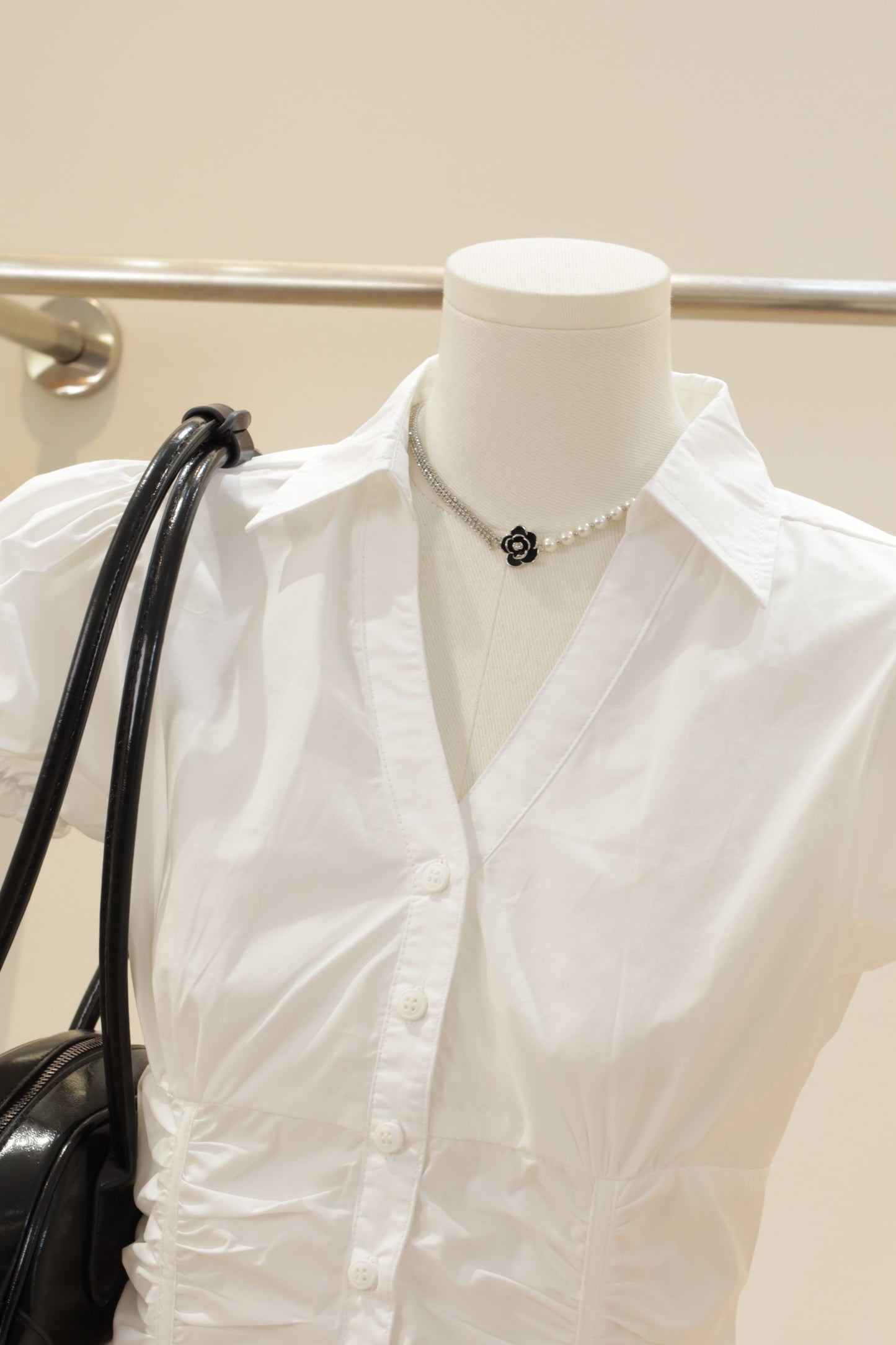 Runched detailed blouse