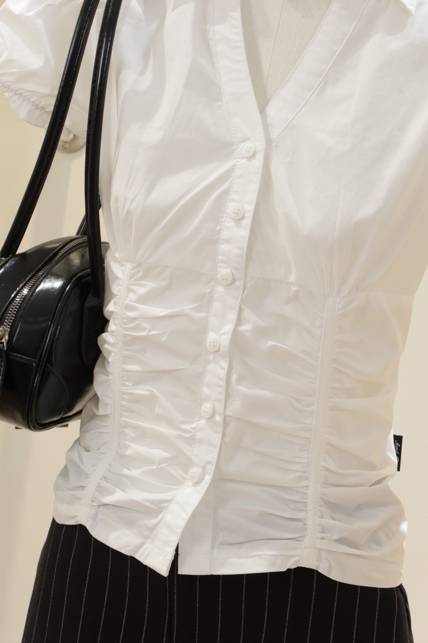 Runched detailed blouse