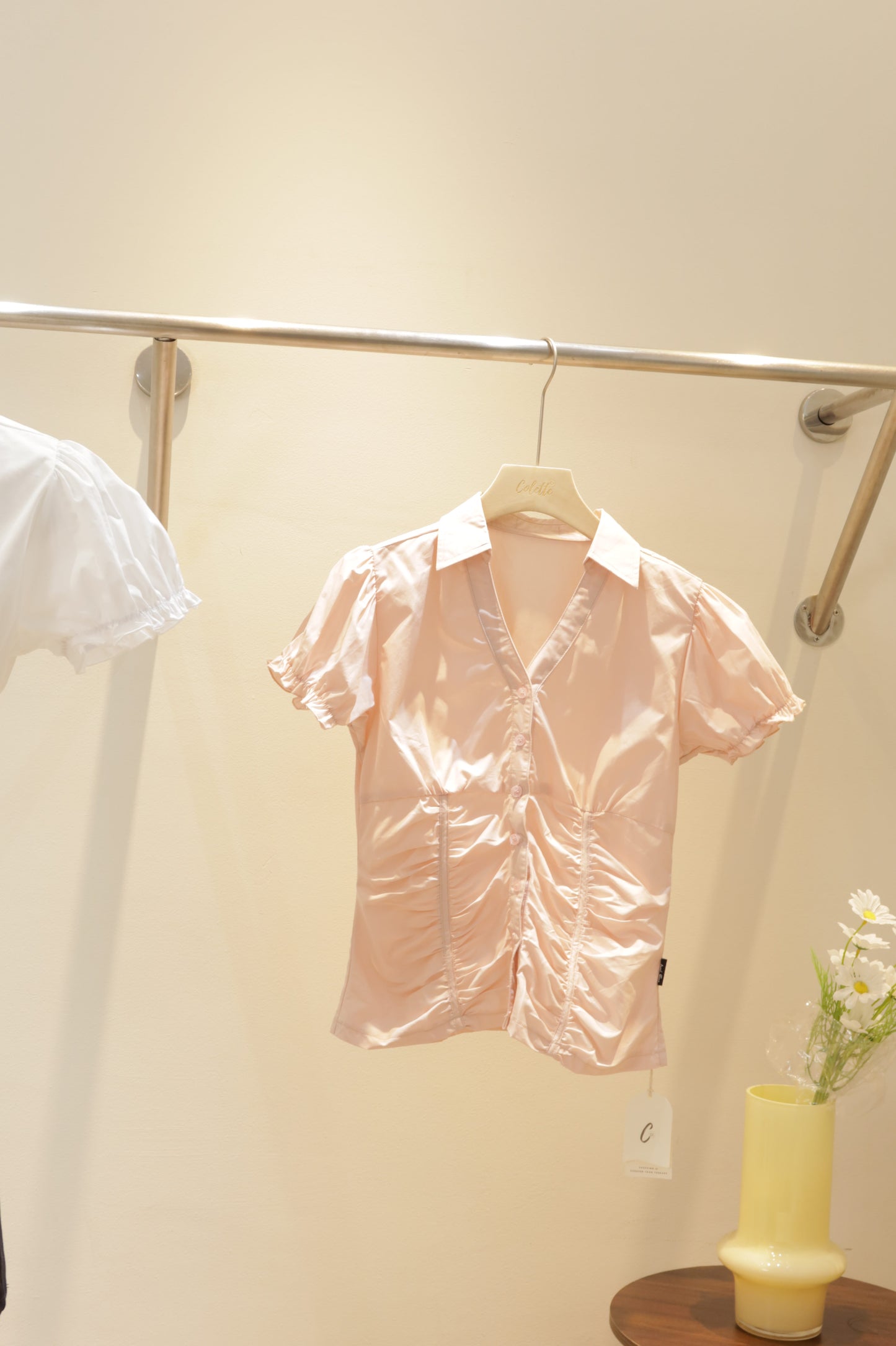Runched detailed blouse