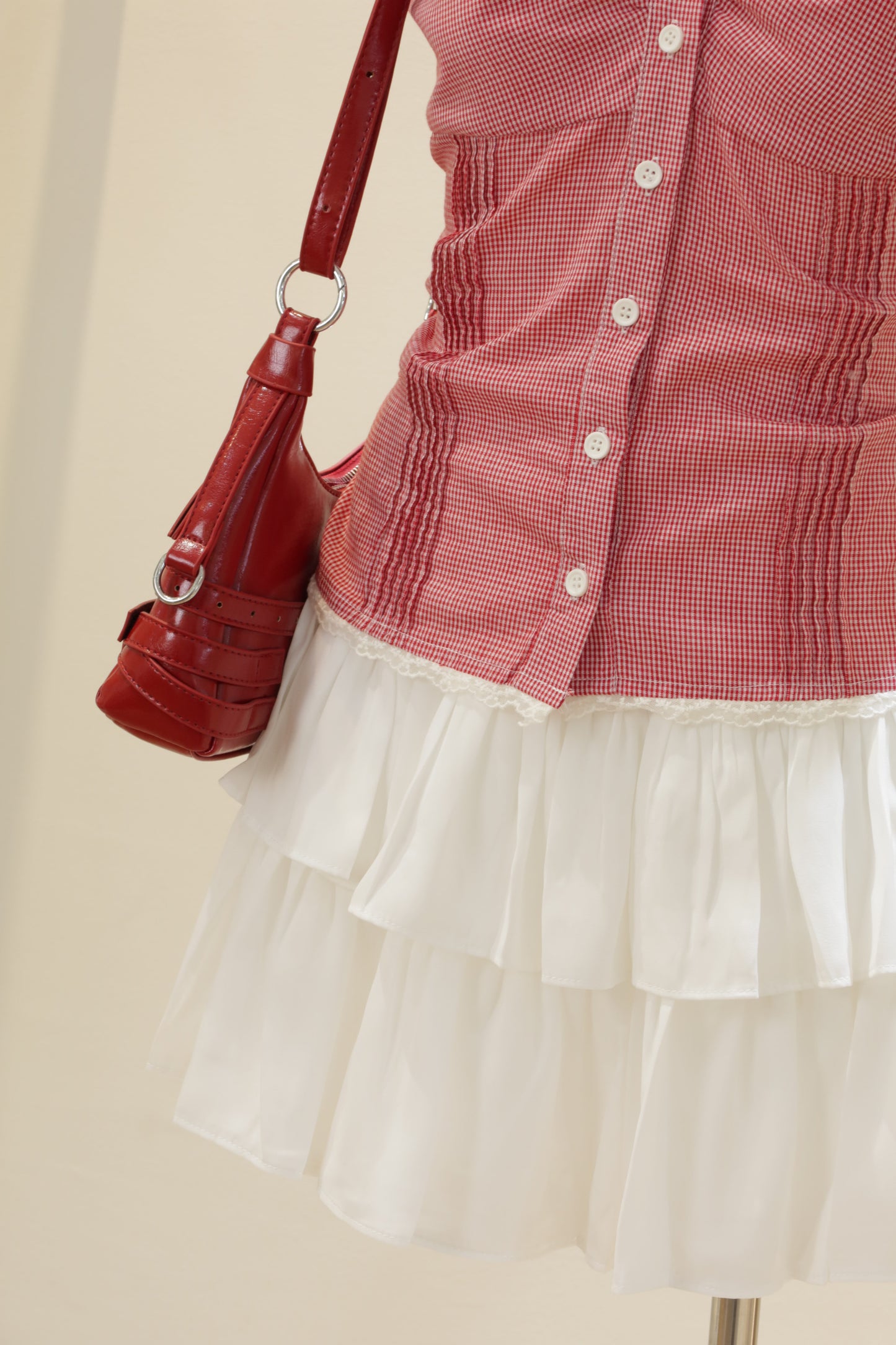 Gingham BM style top