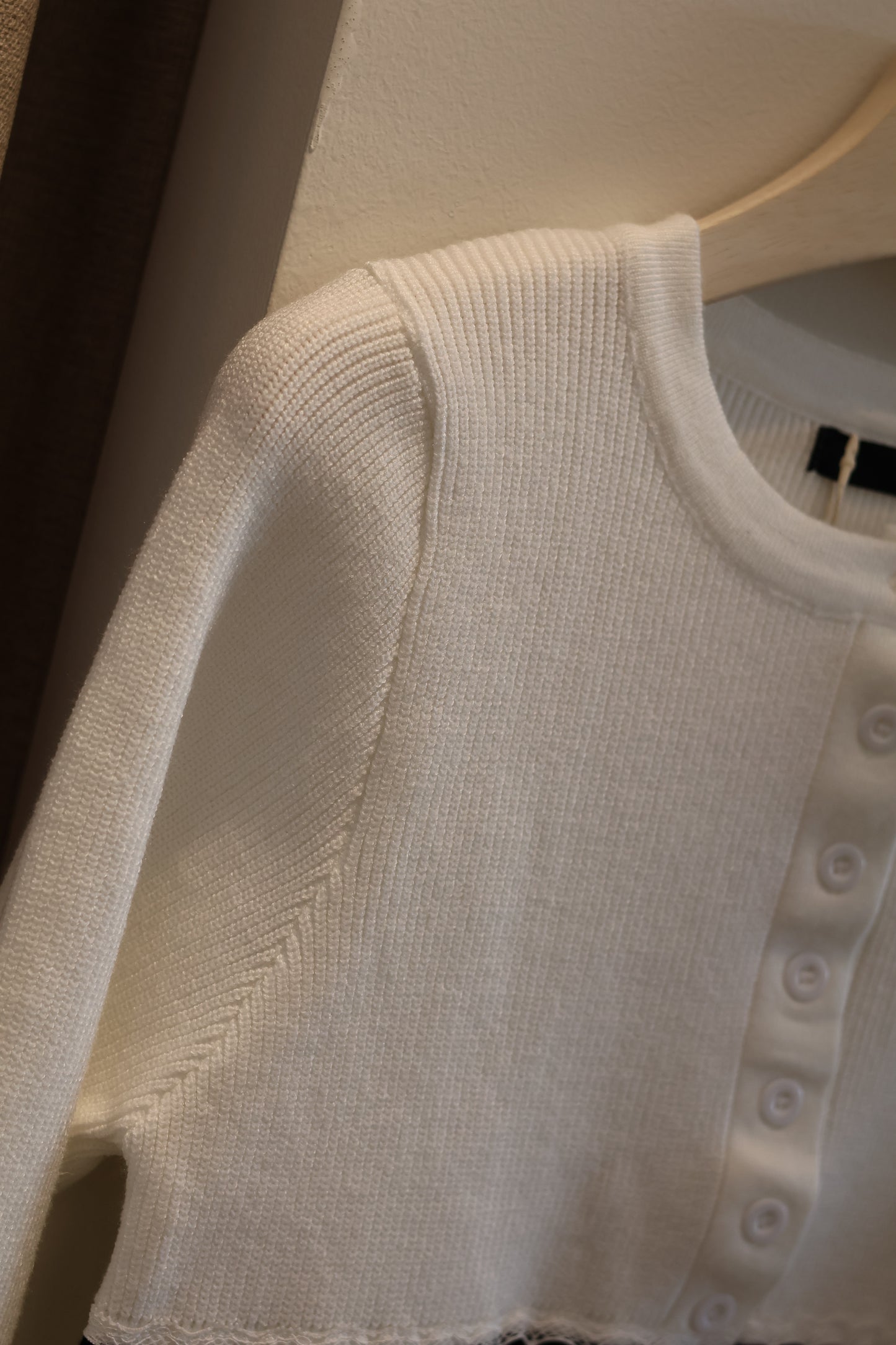 White sweater w/ black accent