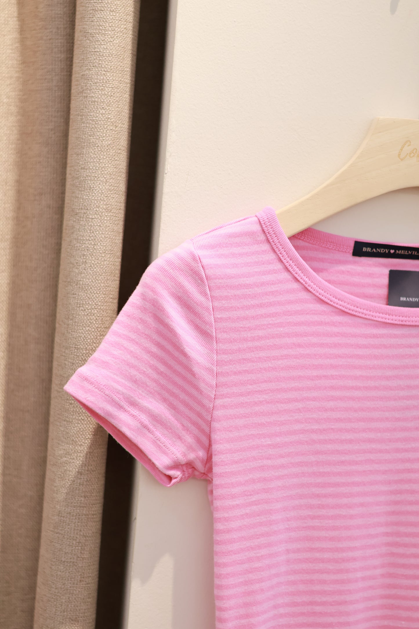 BRANDY Hailie Striped Top - Pink