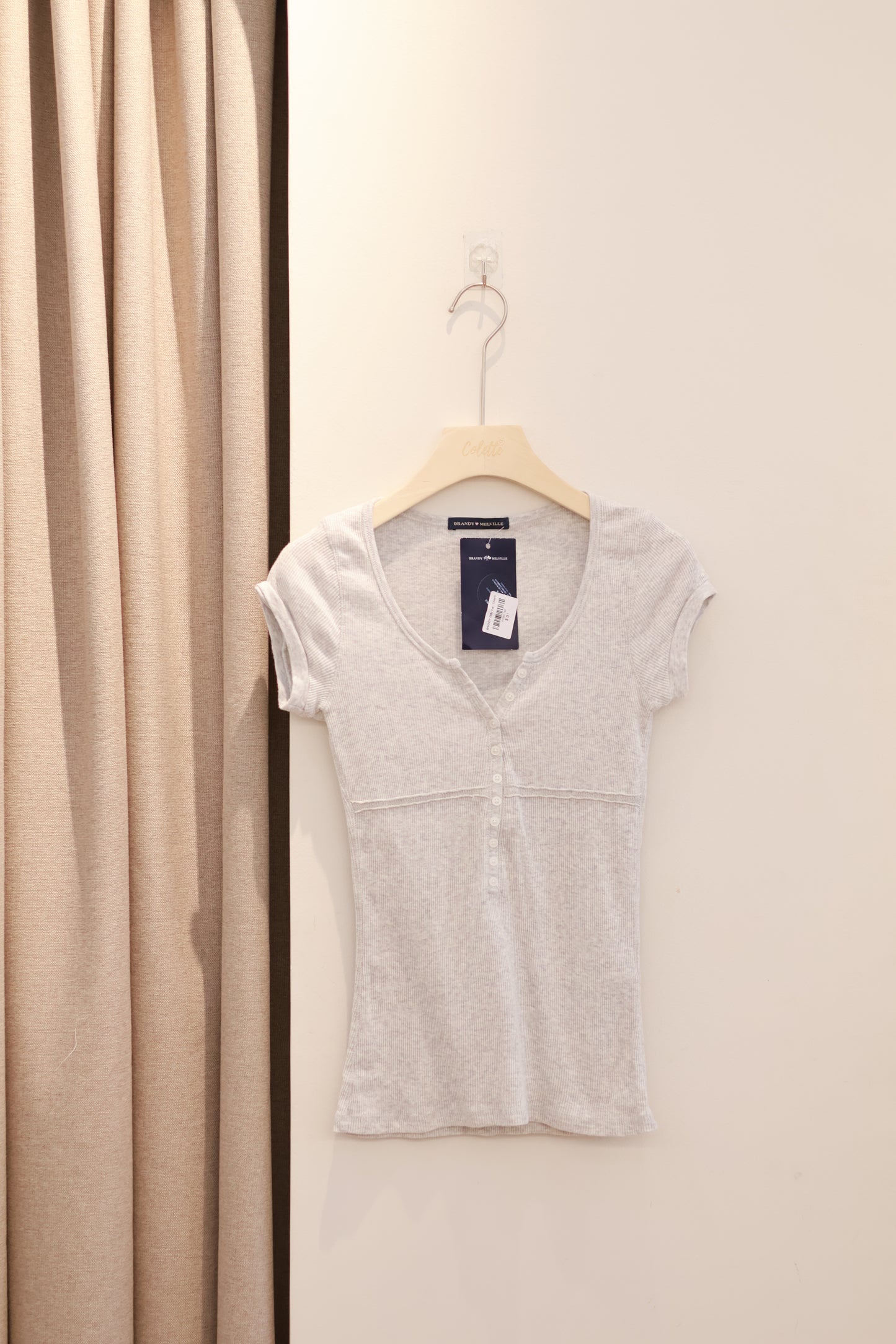 BRANDY Zelly Top - Gray/S