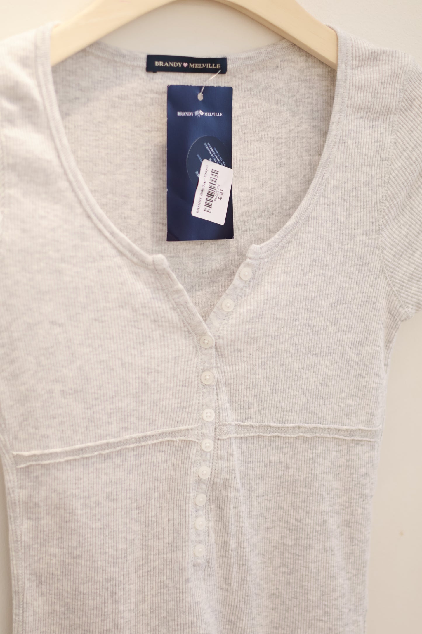 BRANDY Zelly Top - Gray/S
